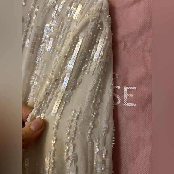 BHLDN Casey Sample Wedding Dress Size 14 - Picture 7 of 10